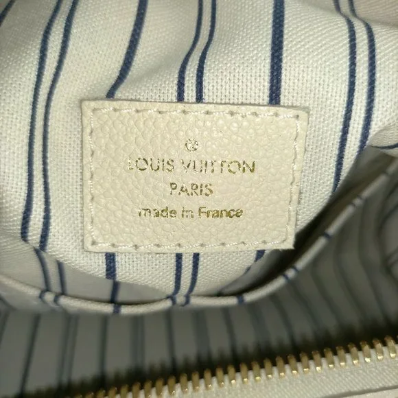 authentic LOUIS VUITTON White Monogram Empreinte Leather Inspiree Bag - Picture 11 of 16
